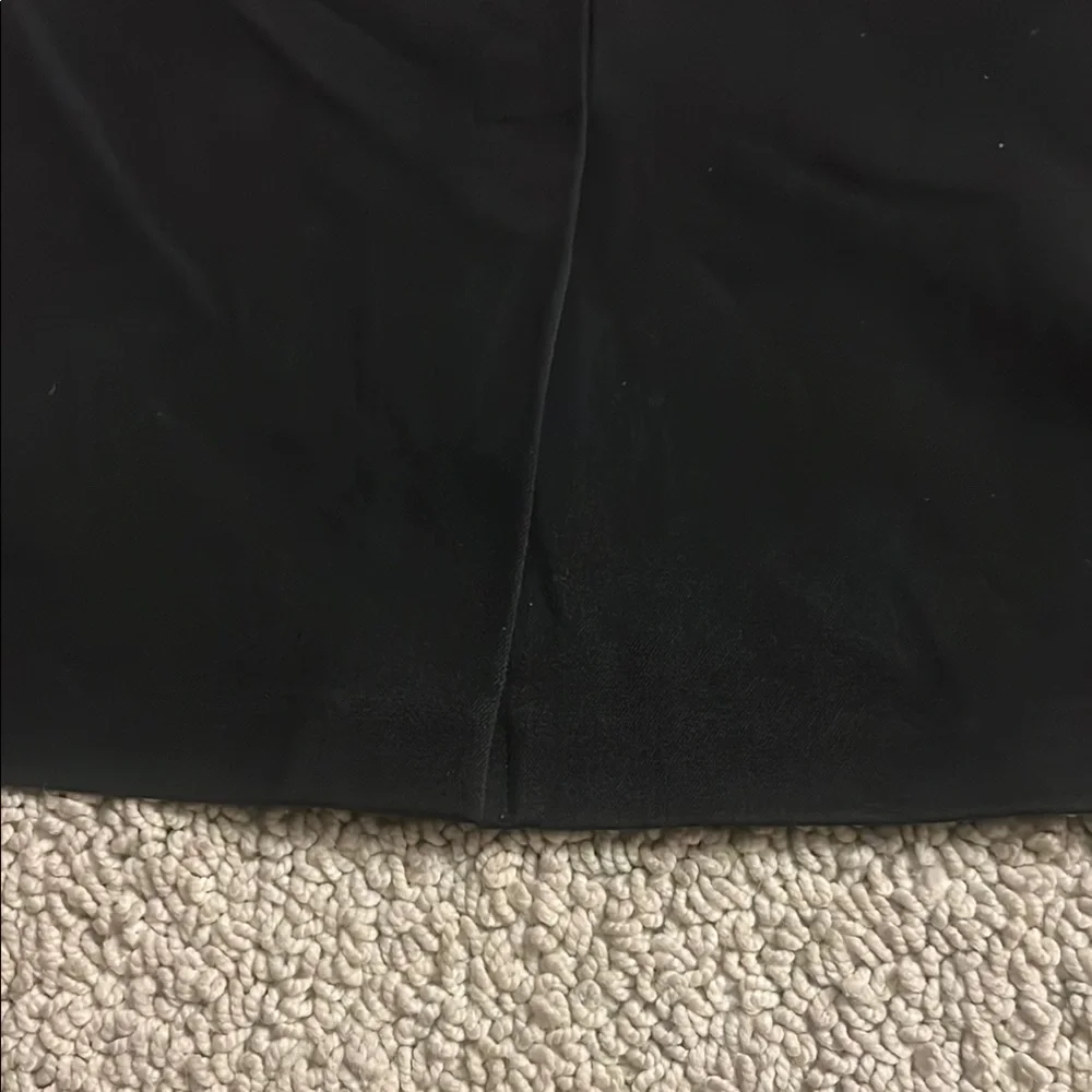 Black Knee-Length Pencil Skirt with Tie Front 335
